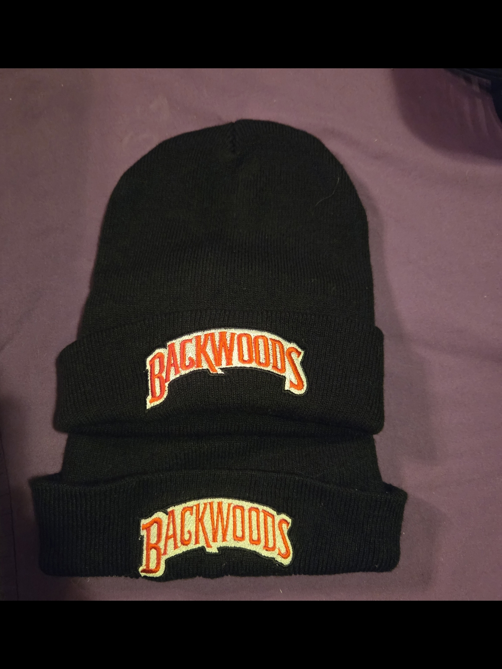 Backwoods Men's Black Cuffed Beanie